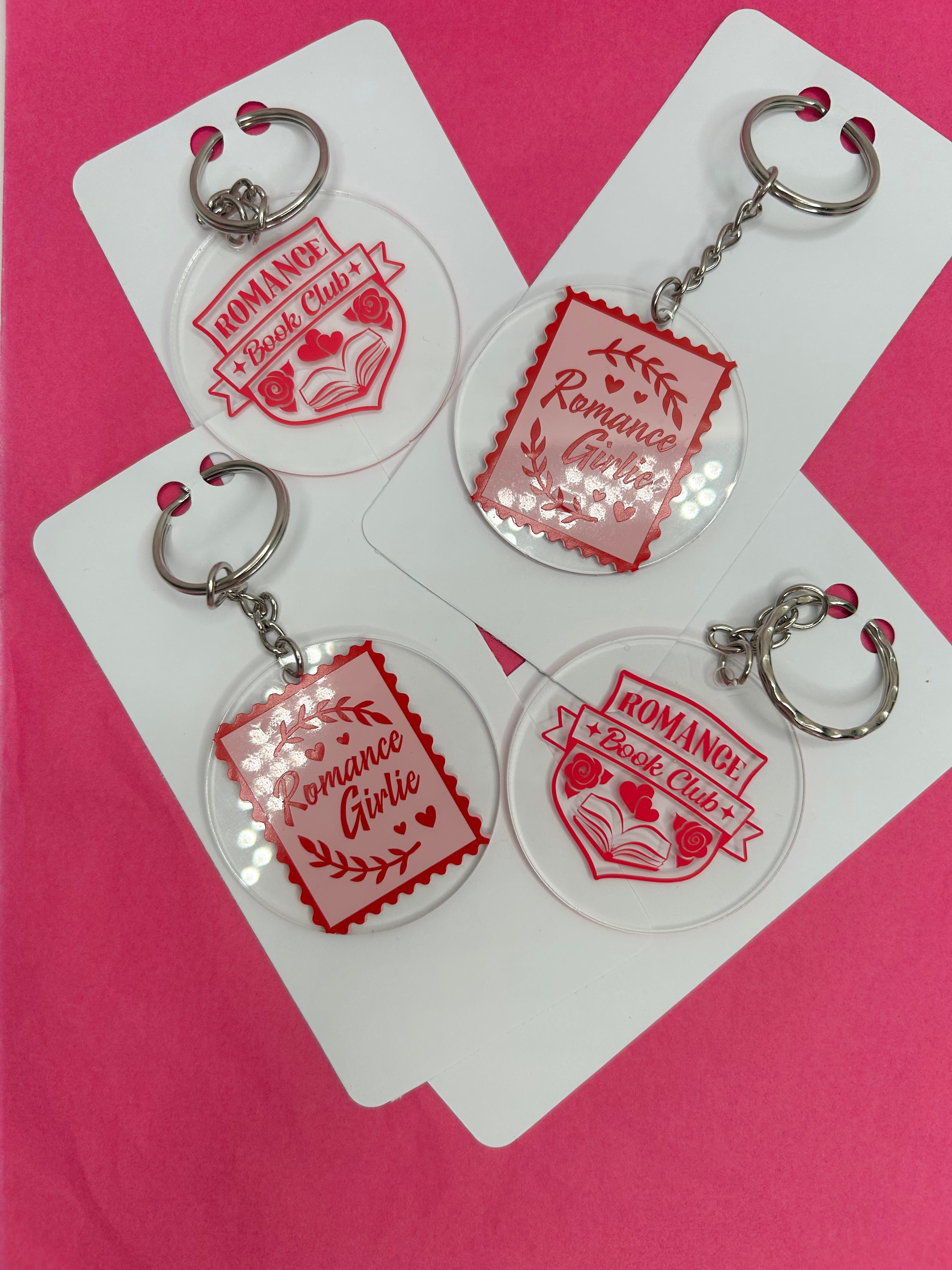Bookish keychains