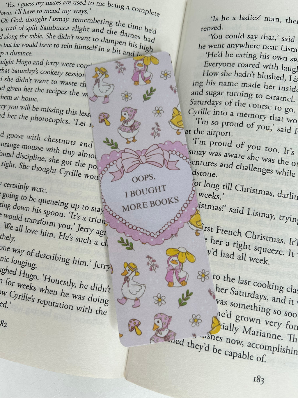 Oops I bought more books bookmark