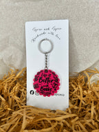 Bookish keychain - life is better with books