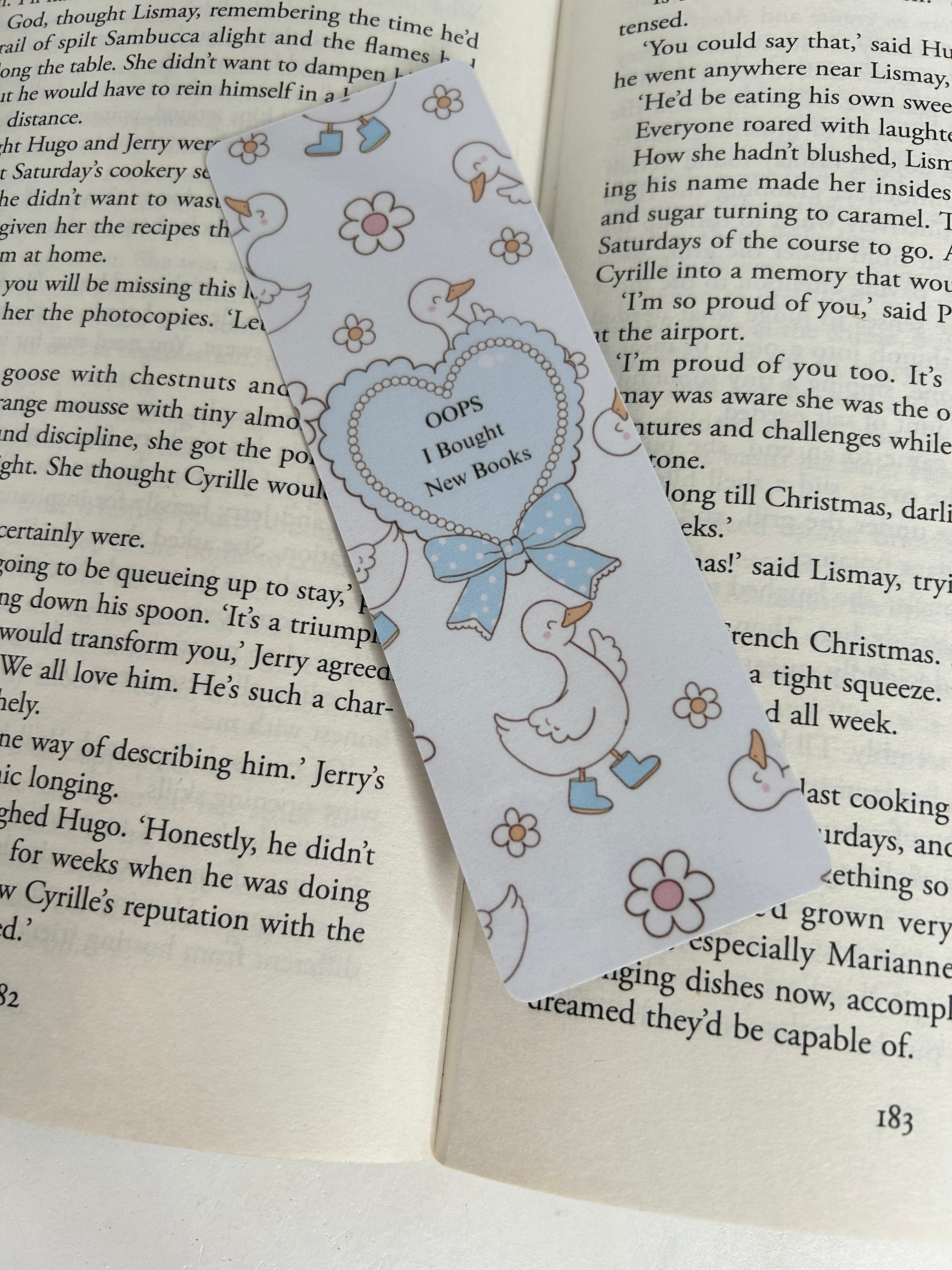 Oops I bought books bookmark