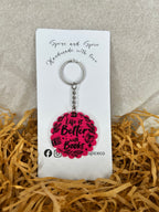 Bookish keychain - life is better with books