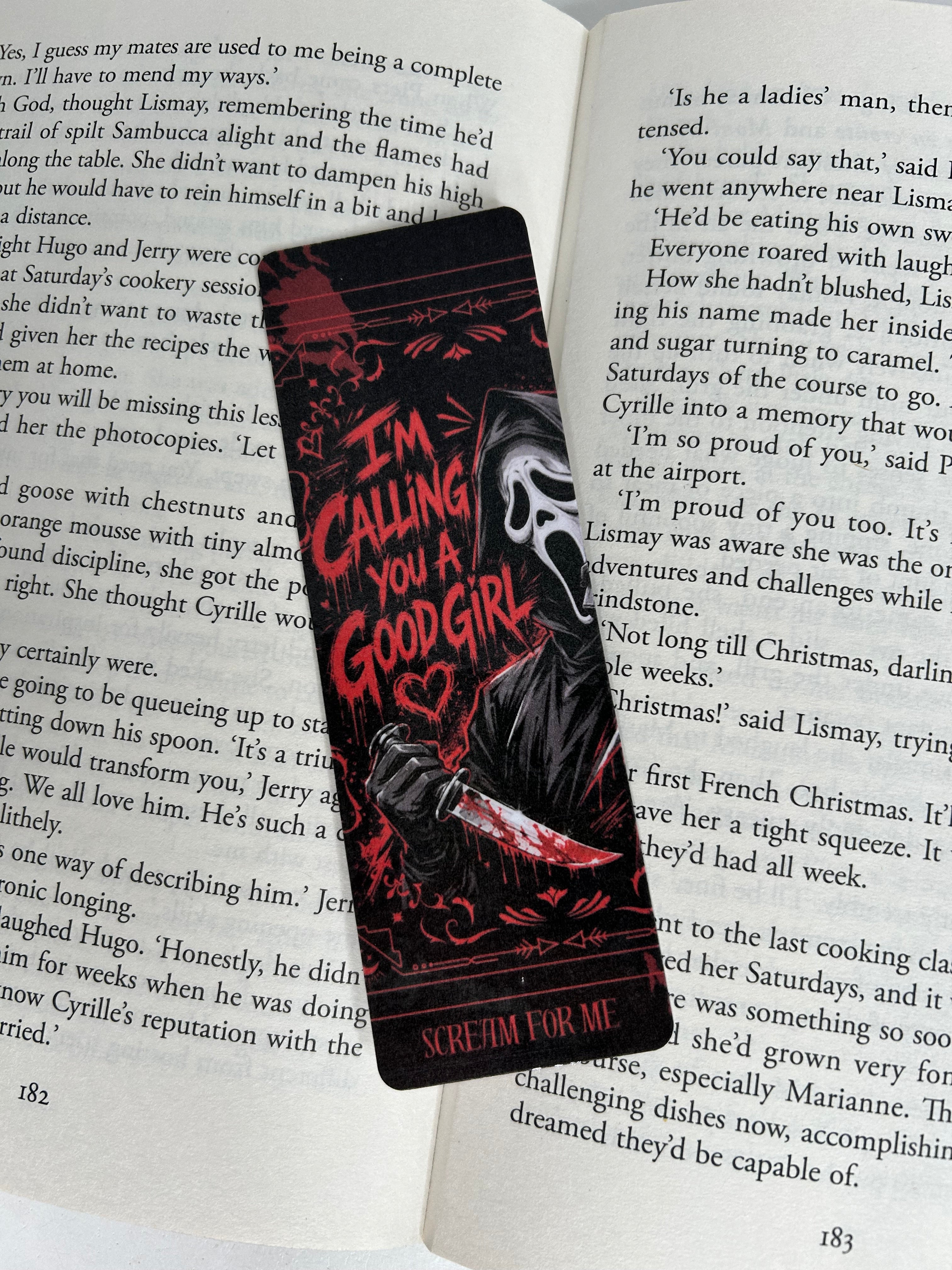 I’m calling you a good girl bookmark