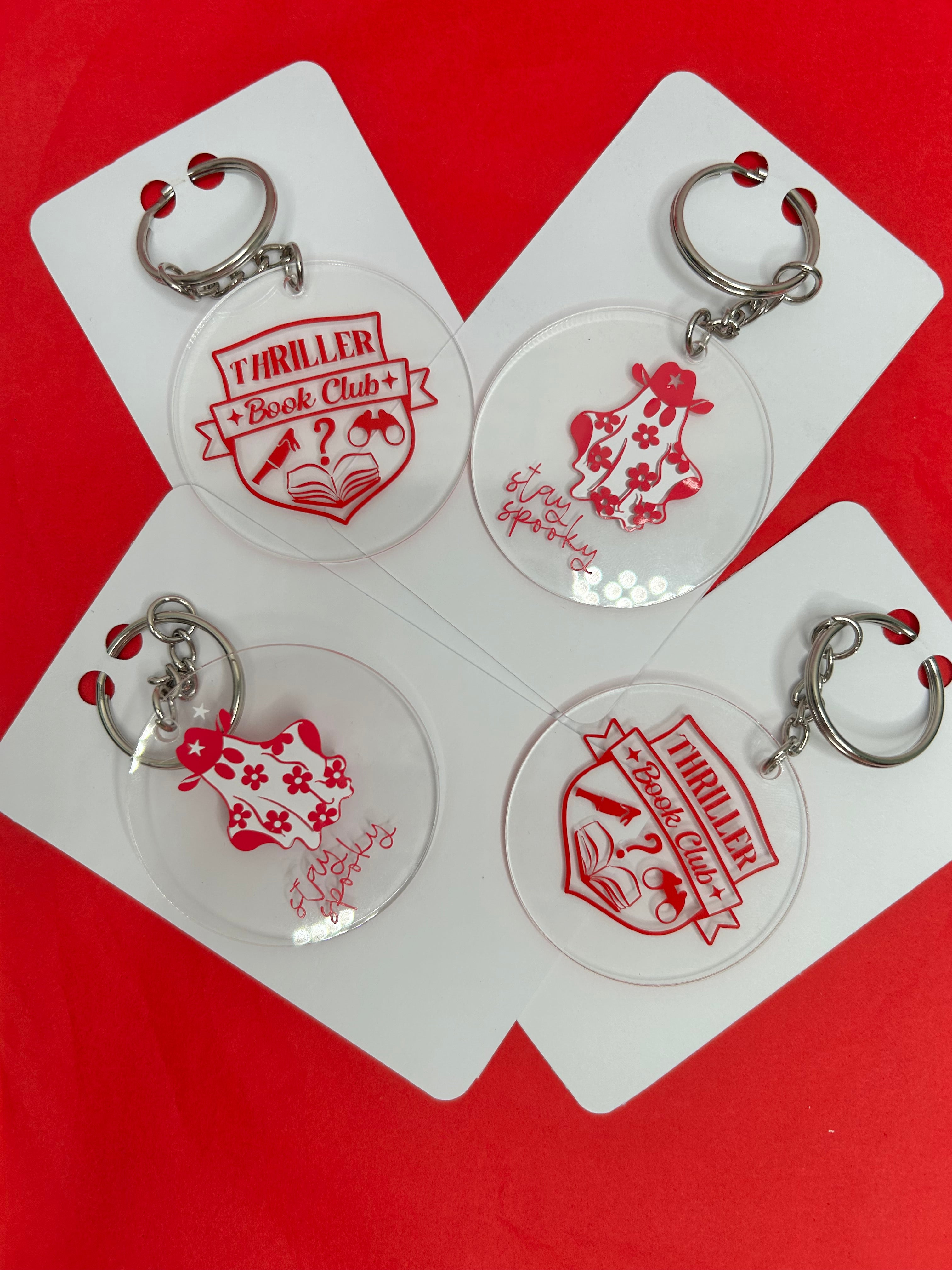 Bookish keychains